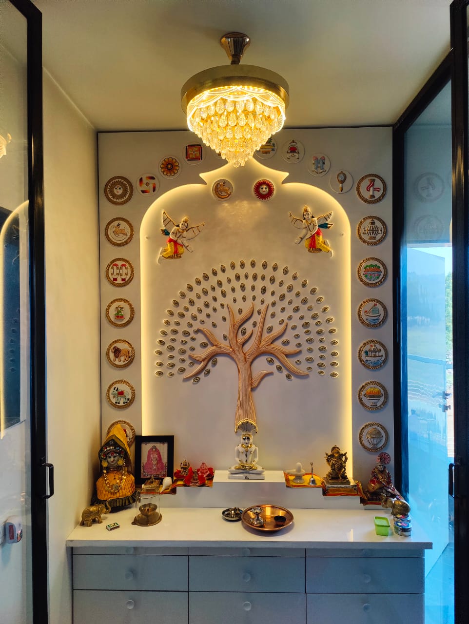 Wall Mounted Mandir