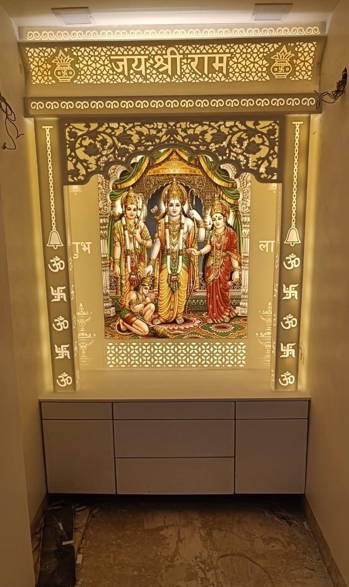 Jay Shri Ram Backlit Mandir