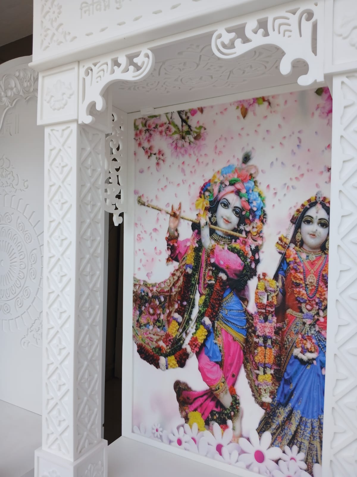 Premium Corian Mandir
