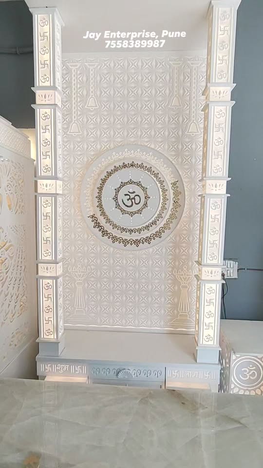 Modern Corian Mandir